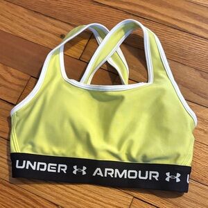 Under Armour Lime Sports Bra with Black Band